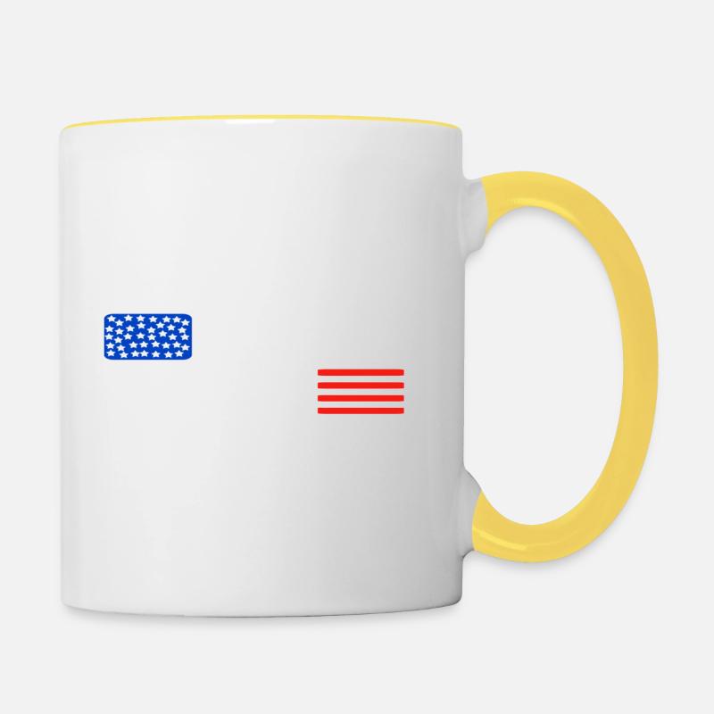 KAMALA HARRIS Amérique - Mug contrasté - blanc/jaune