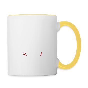 Revolution - Evolution Man Fun Twist 05 - Tasse zweifarbig - Weiß/Gelb - Rechts