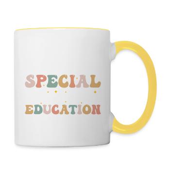 Special Dream Education Team Groovy SPED Teacher - Contrasting Mug - white/yellow - Right