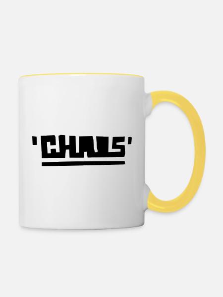 Chaos - Tasse zweifarbig - Weiß/Gelb