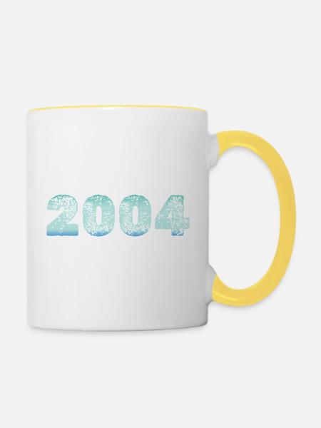 Entwurf als - Tasse zweifarbig - Weiß/Gelb