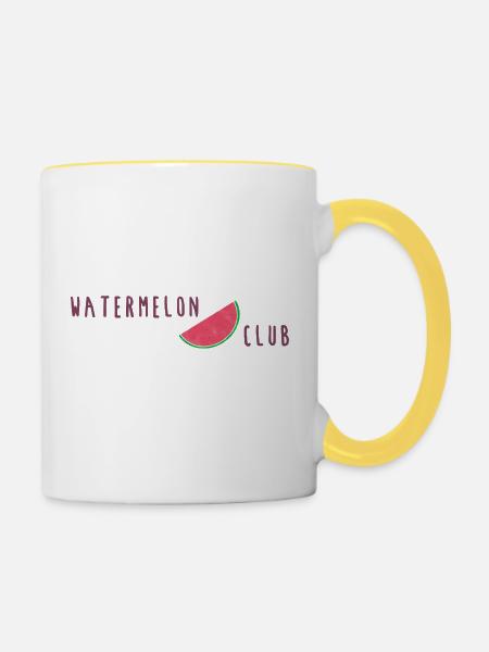 Watermelon Club - Tasse zweifarbig - Weiß/Gelb