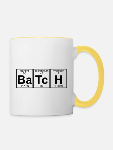 Ba-Tc-H (Charge) - Full - Tasse zweifarbig - Weiß/Gelb
