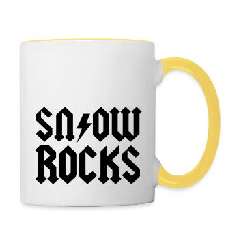 snow - Contrasting Mug - white/yellow - Right