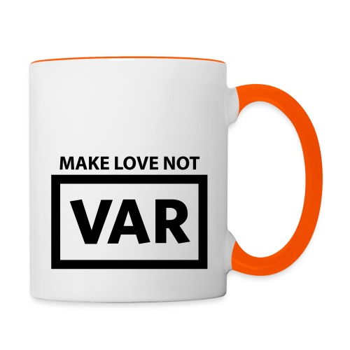 Make Love Not Var - Mok tweekleurig