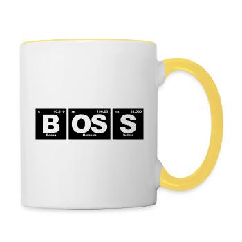 Patron - Mug contrasté - blanc/jaune - Droite