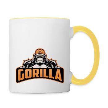 Gorilla - Contrasting Mug - white/yellow - Right