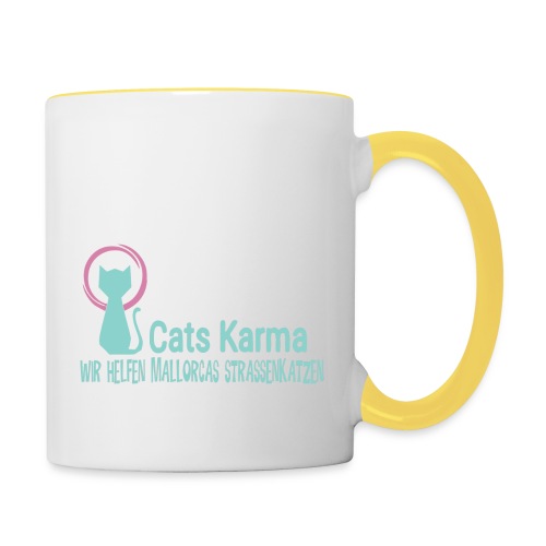 CATS KARMA - Tasse zweifarbig