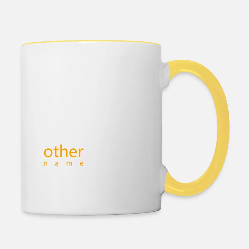 Proverbes chrétiens - Mug contrasté - blanc/jaune