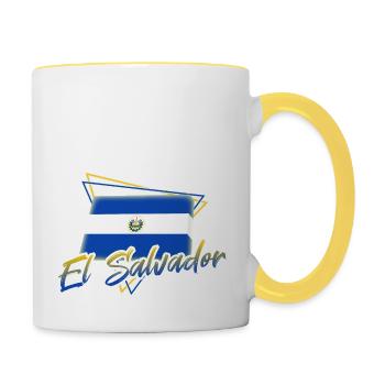 El Salvador - Contrasting Mug - white/yellow - Right