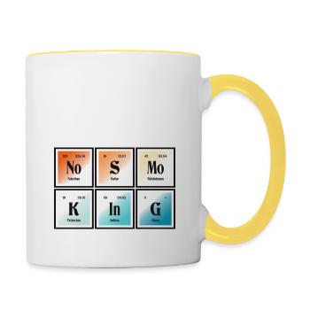 28 Non-fumeur3 Sc - Mug contrasté - blanc/jaune - Droite