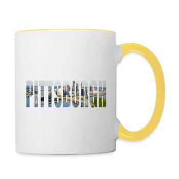 Pittsburgh - Contrasting Mug - white/yellow - Right