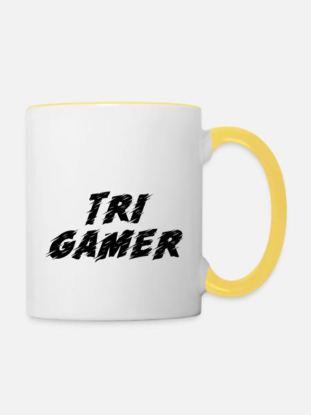 Game Gaming PC - Tasse zweifarbig - Weiß/Gelb