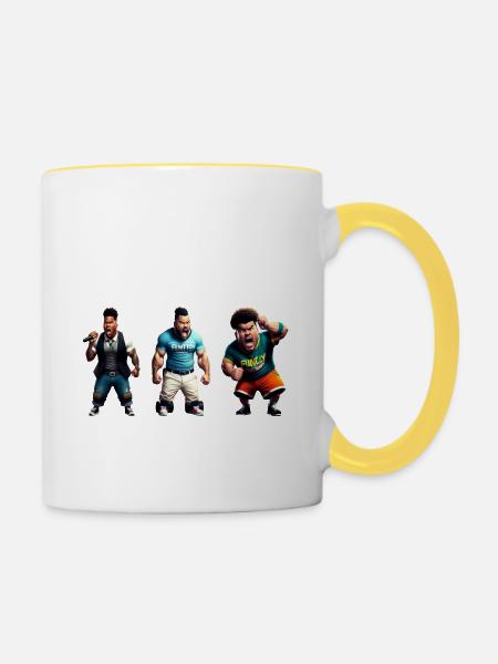 Motivationsredner - Tasse zweifarbig - Weiß/Gelb