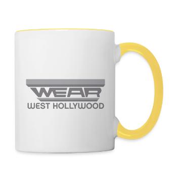 Wear West Hollywood for Music Rock Lover - Contrasting Mug - white/yellow - Right