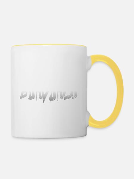 Burdurlu - Tasse zweifarbig - Weiß/Gelb