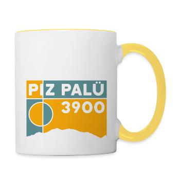 Piz Palü Mountain Tour High Altitude Tour Tour Souvenir Souvenir - Contrasting Mug - white/yellow - Right