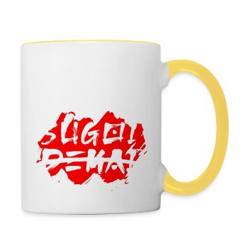 Sugoi Dekai : Génial et énorme - Mug contrasté - blanc/jaune - Droite