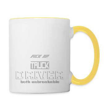 TRUCK - Tasse zweifarbig - Weiß/Gelb - Rechts