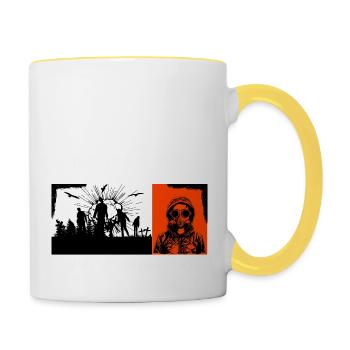 Prepper Your Prep Your Protection - Contrasting Mug - white/yellow - Right