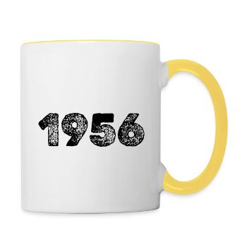 1956 - Tasse zweifarbig - Weiß/Gelb - Rechts