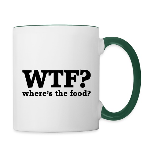 WTF - Where's the food? - Mok tweekleurig