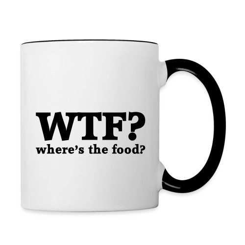 WTF - Where's the food? - Mok tweekleurig