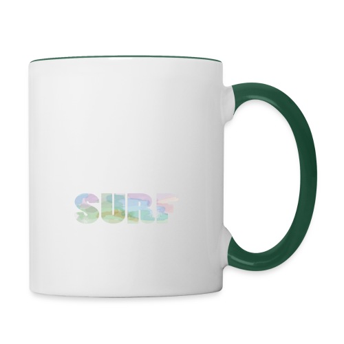 Surf summer beach T-shirt - Contrasting Mug