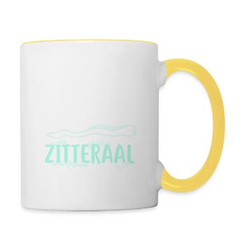 Electric eel - Contrasting Mug - white/yellow - Right