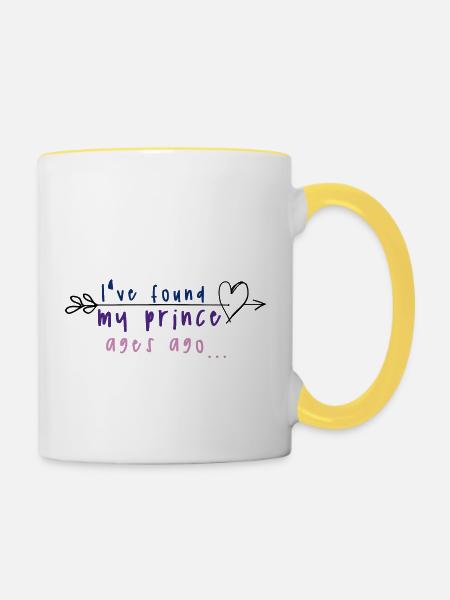 HT Royal Wedding Prince - Tasse zweifarbig - Weiß/Gelb