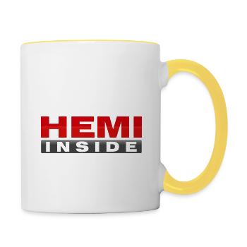 HEMI INSIDE - Contrasting Mug - white/yellow - Right
