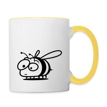 Bee - Contrasting Mug - white/yellow - Right