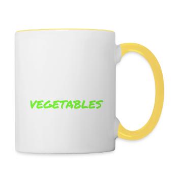 Carnivores - Mug contrasté - blanc/jaune - Droite