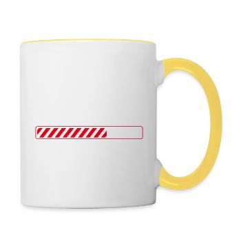 Dad Jokes Loading - Contrasting Mug - white/yellow - Right
