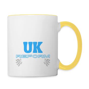 UK Reform Party - Contrasting Mug - white/yellow - Right