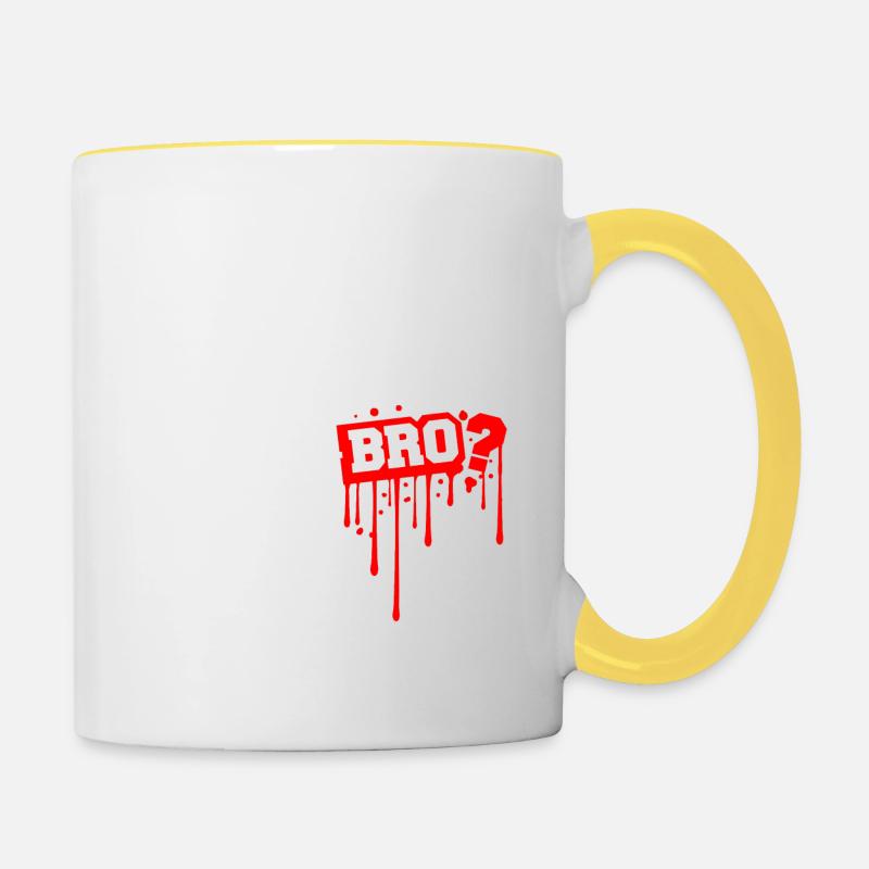 FRANGIN? - Mug contrasté - blanc/jaune