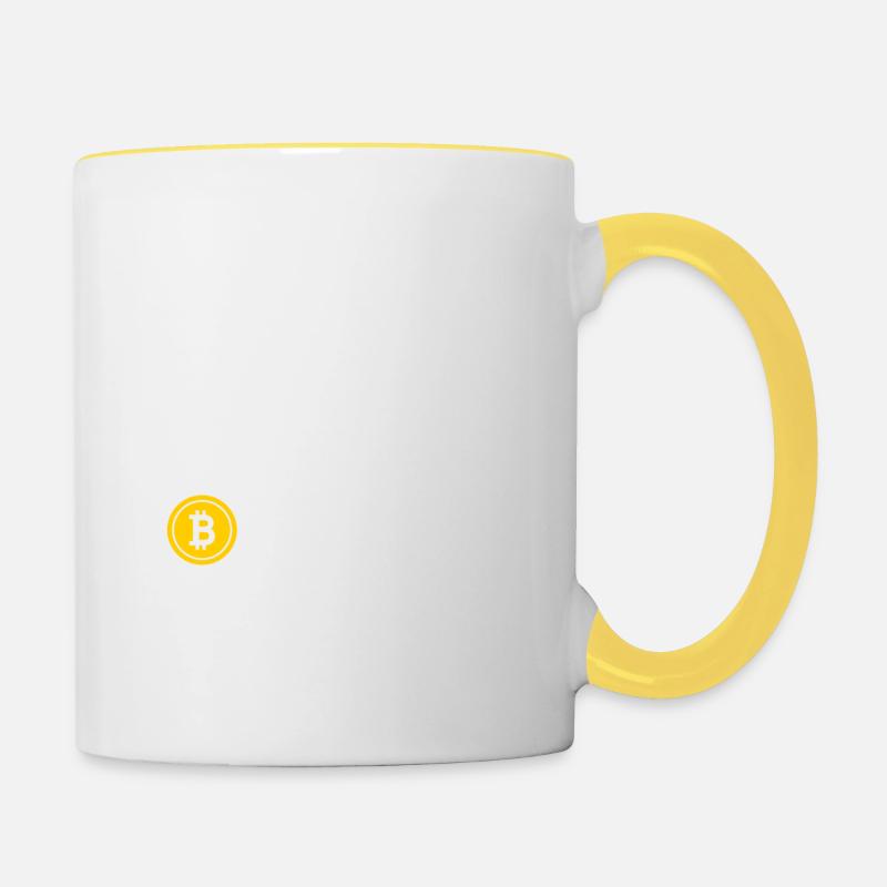 Crypto - Contrasting Mug - white/yellow