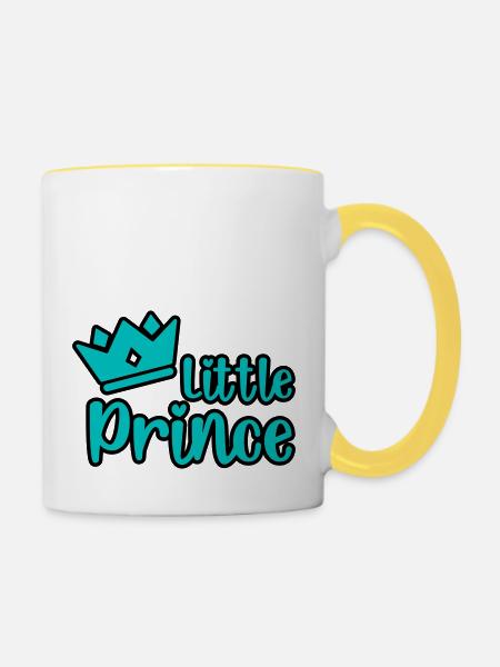 lt. prince - Tasse zweifarbig - Weiß/Gelb