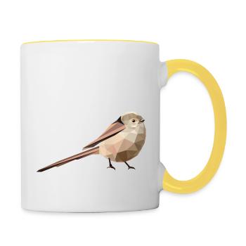 Long-tailed, Aegithalos caudatus - Contrasting Mug - white/yellow - Right
