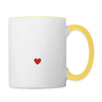 Aix en Provence - Tasse zweifarbig - Weiß/Gelb - Rechts