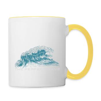 The perfect wave - Contrasting Mug - white/yellow - Right