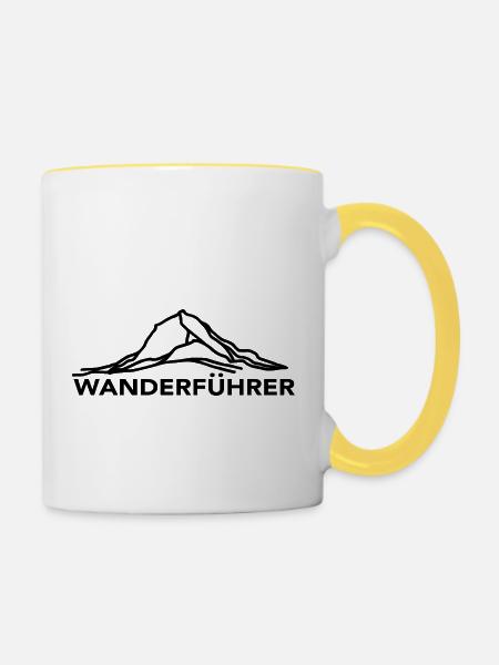 Wanderfuhrer - (10) - Tasse zweifarbig - Weiß/Gelb