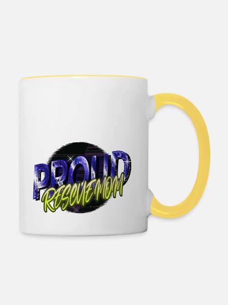 sayings birthday present idea - Tasse zweifarbig - Weiß/Gelb
