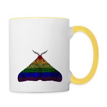 Pride Motte - Tasse zweifarbig - Weiß/Gelb - Rechts