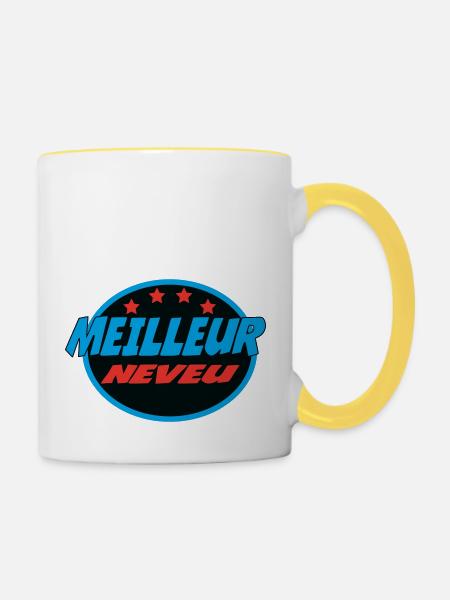 BESTER NEFFE - Tasse zweifarbig - Weiß/Gelb
