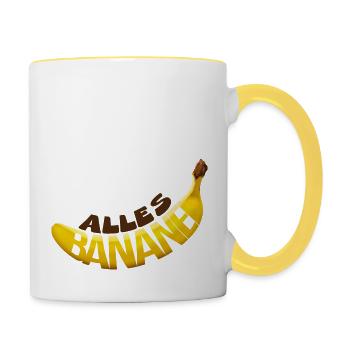 All banana - Contrasting Mug - white/yellow - Right