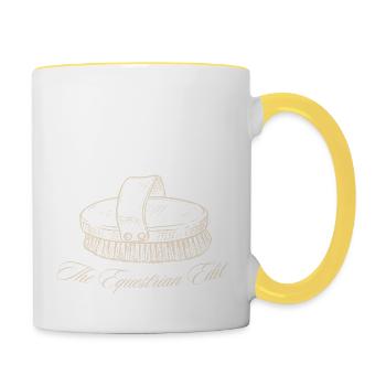 Pferdebürste The Equestrian Edit - Tasse zweifarbig - Weiß/Gelb - Rechts
