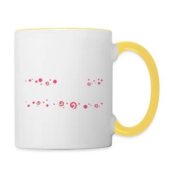 Hägerau, Autriche, Tyrol - Mug contrasté - blanc/jaune - Droite