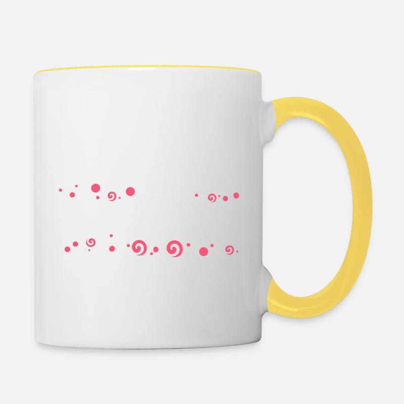 vence Français - Mug contrasté - blanc/jaune