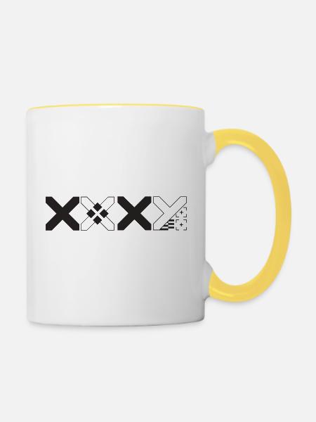 Printstream CS2 - Tasse zweifarbig - Weiß/Gelb